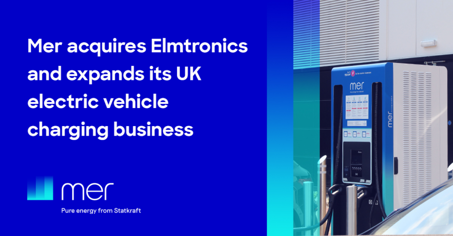 Mer acquires Elmtronics and expands its UK electric vehicle charging business